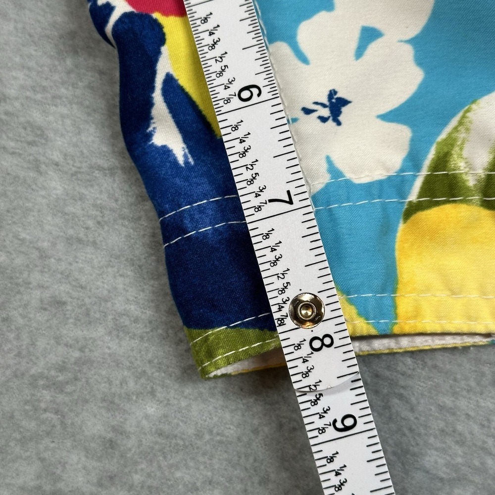 Abercrombie & Fitch Mens S Blue / Yellow Floral Board Shorts NOTE - Picture 4 of 10